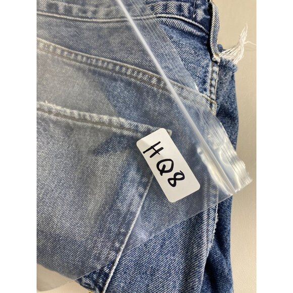 Agolde Jamie Womens Jeans Size 25 Blue Distressed Button Fly Slim Straight - Picture 12 of 16